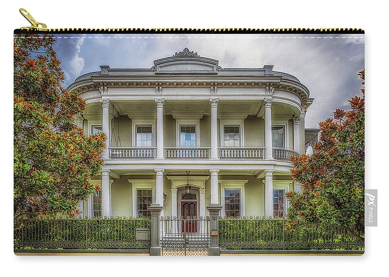 Garden District Zip Pouch featuring the photograph Robinson House by Susan Rissi Tregoning
