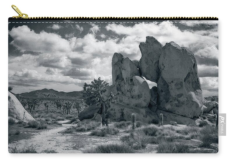 Joshua Tree National Park Zip Pouch featuring the photograph Rock Formation by Sandra Selle Rodriguez