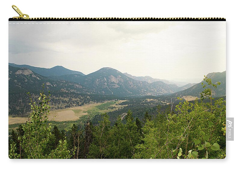 Mountain Carry-all Pouch featuring the photograph Rocky Mountain Overlook by Nicole Lloyd