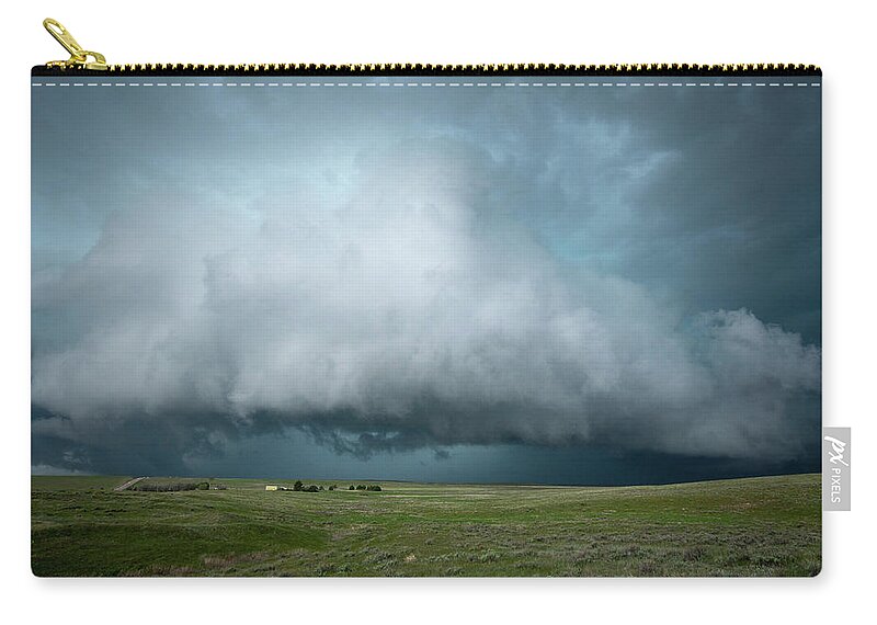 Storm Carry-all Pouch featuring the photograph Rolling Storm by Wesley Aston