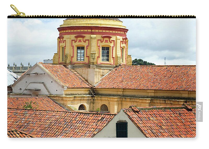 Outdoors Zip Pouch featuring the photograph Rooftops, Bogota, Colombia by Mark Edward Harris