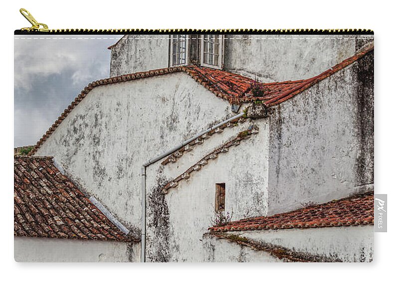 Obidos Carry-all Pouch featuring the photograph Rooftops of Obidos by David Letts