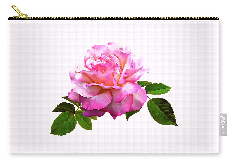 Rose Zip Pouch featuring the photograph Rose Chicago Peace by Susan Savad
