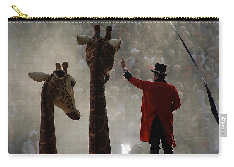 Rose Parade Zip Pouch featuring the photograph Rose Parade by Marty Klar