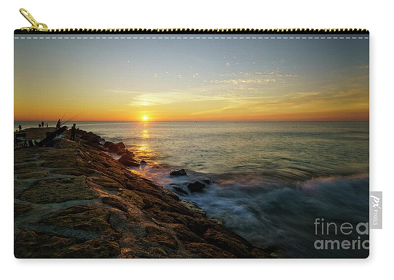 Rotas Zip Pouch featuring the photograph Rota Spain Sunset by Pablo Avanzini