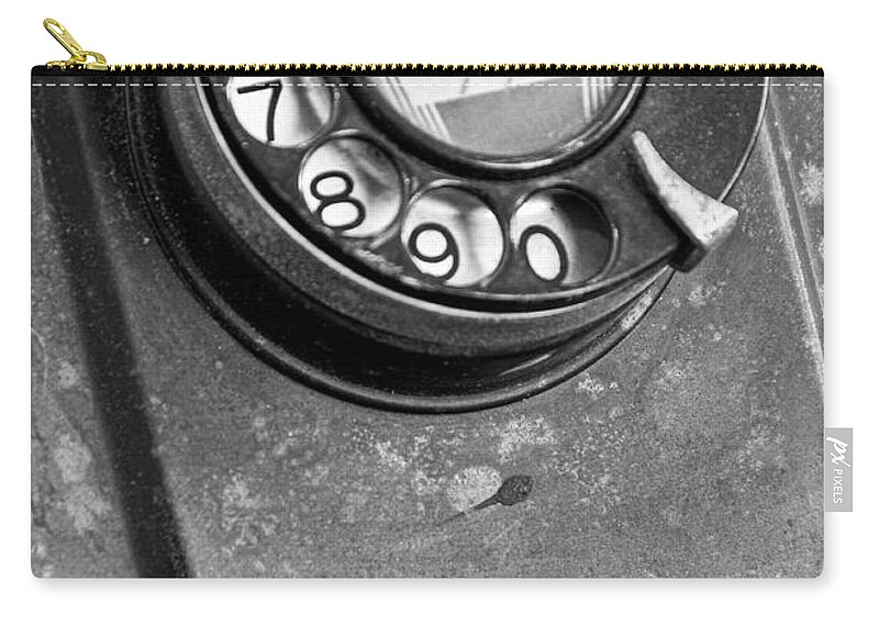 Rotary Phone Zip Pouch featuring the photograph Rotary Phone by Minnie Gallman