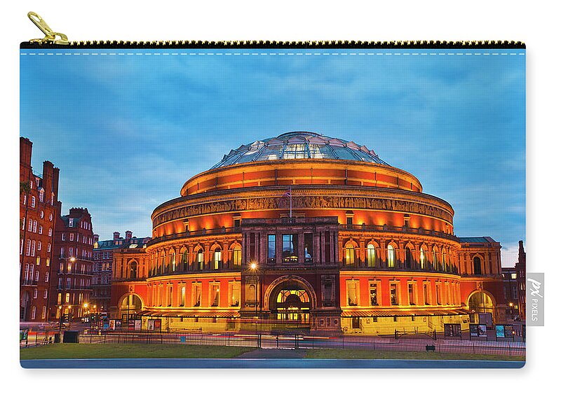 Arch Zip Pouch featuring the photograph Royal Albert Hall, Kensington, London by Gonzalo Azumendi