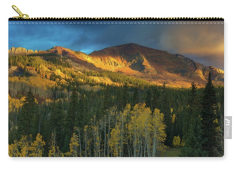 America Zip Pouch featuring the photograph Ruby Range Sunrise by John De Bord