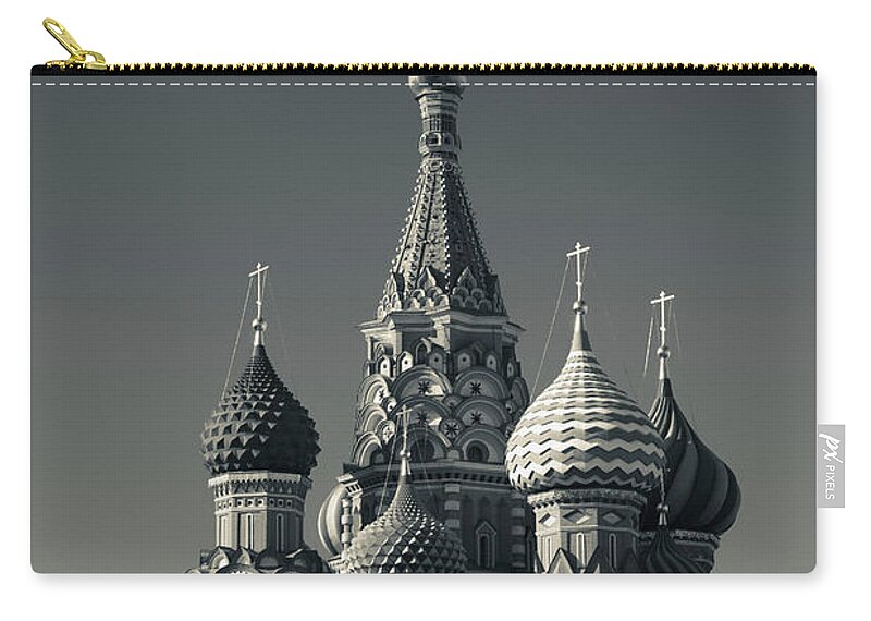 Built Structure Zip Pouch featuring the photograph Russia, Moscow Oblast, Moscow, Red by Walter Bibikow