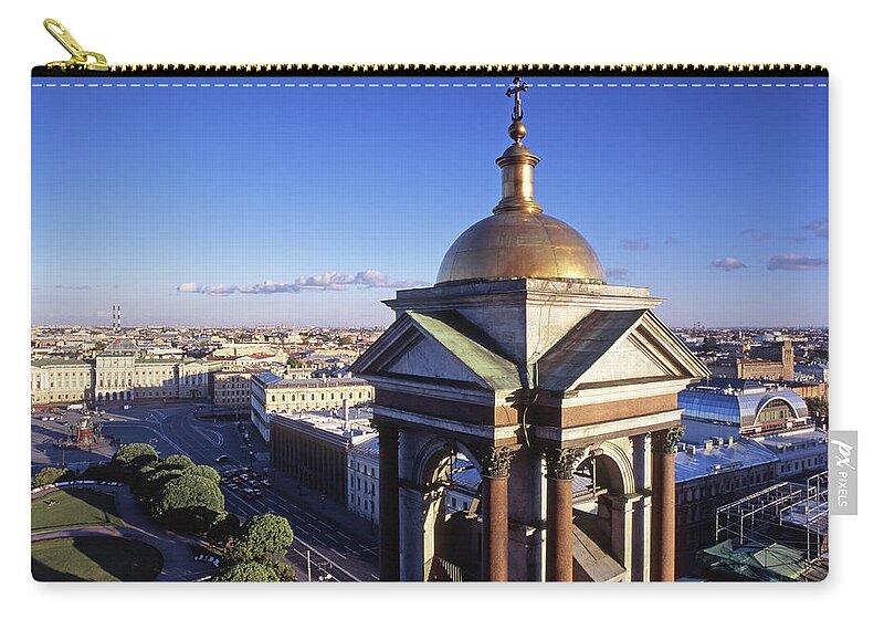 Outdoors Zip Pouch featuring the photograph Russia, Saint Petersburg, View Of City by Hans Neleman