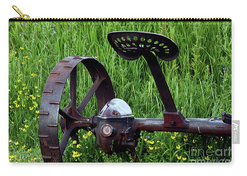 Montana Zip Pouch featuring the photograph Rusty Farm by Terri Brewster