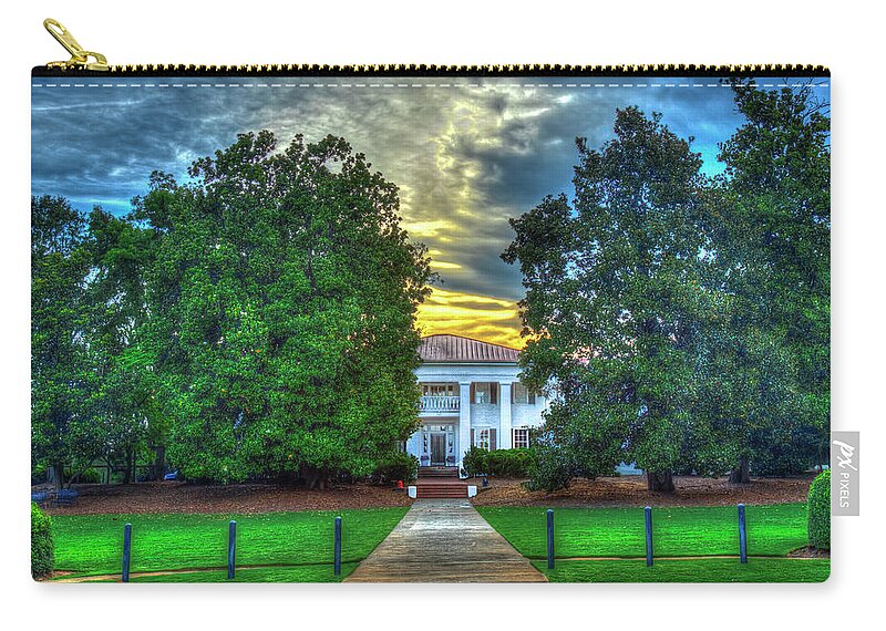 Reid Callaway Sae House Zip Pouch featuring the photograph S A E House University of Georgia Athens Georgia Art by Reid Callaway