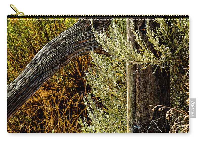 Jon Burch Zip Pouch featuring the photograph Sage and Post by Jon Burch Photography