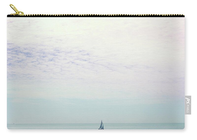 Tranquility Zip Pouch featuring the photograph Sailing by Kelly Bowden