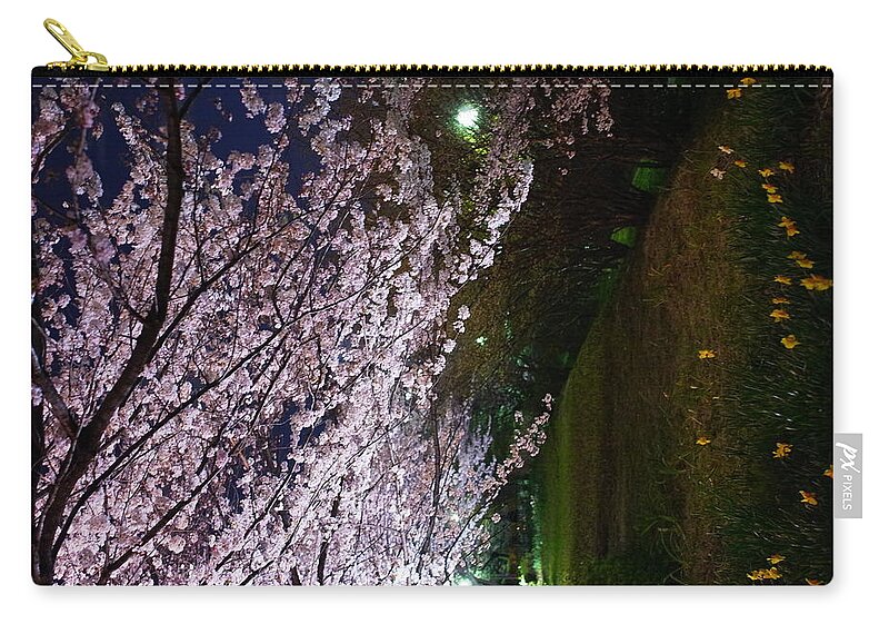 Tranquility Zip Pouch featuring the photograph Sakura Blossom by Hamachi!'s Getty Images Photo