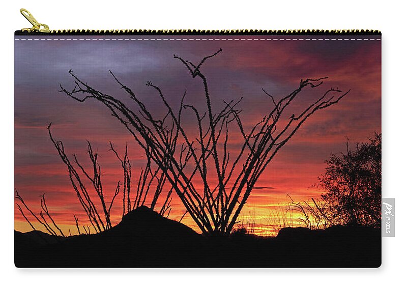 Tom Daniel Zip Pouch featuring the photograph Salero Sunset #9 by Tom Daniel
