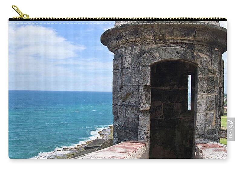 Latin America Zip Pouch featuring the photograph San Cristobal Castle Puerto Rico by Jongorr
