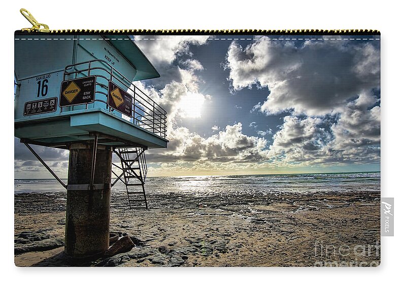 San Elijo Zip Pouch featuring the photograph San Elijo 16_6635 by Baywest Imaging