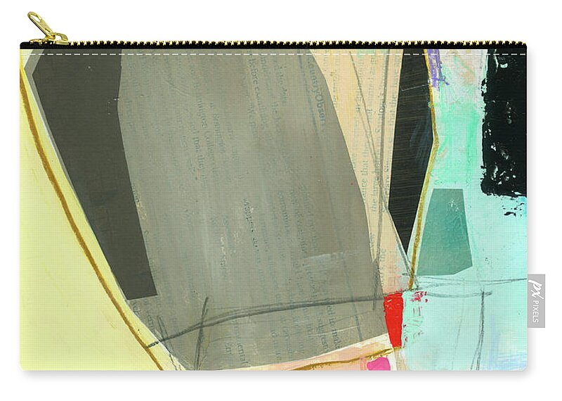 Abstract Art Zip Pouch featuring the painting Sandwashed #18 by Jane Davies