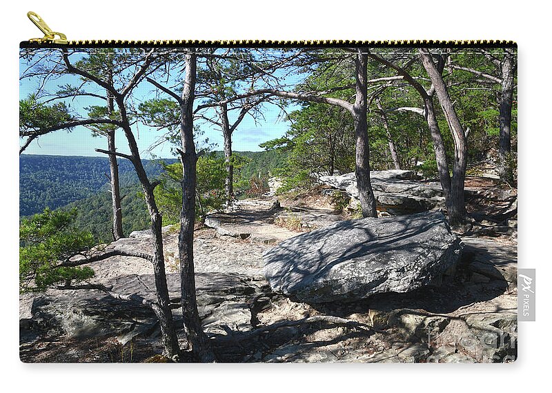 Savage Gulf Zip Pouch featuring the photograph Savage Gulf 11 by Phil Perkins