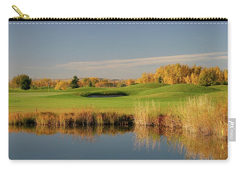 Sand Trap Carry-all Pouch featuring the photograph Scenic Calgary Golf Course In Fall by Imaginegolf
