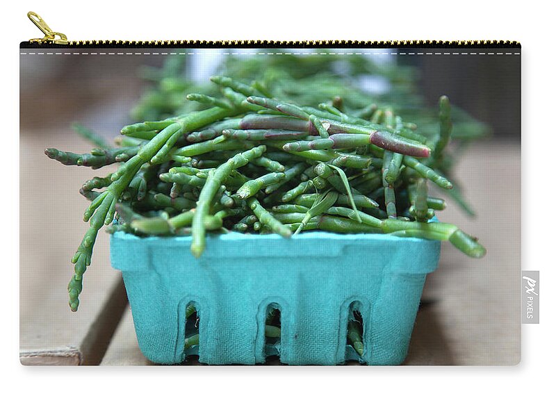 San Francisco Zip Pouch featuring the photograph Sea Beans by Elisa Cicinelli