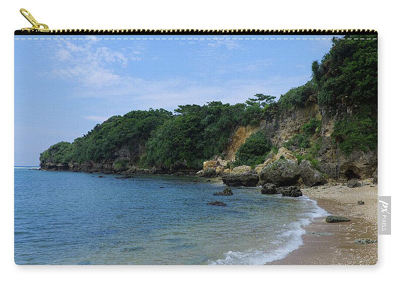 Quiet Zip Pouch featuring the photograph Secluded Beach by Eric Hafner
