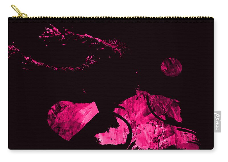 Serena Williams Zip Pouch featuring the mixed media Serena Williams 20a by Brian Reaves
