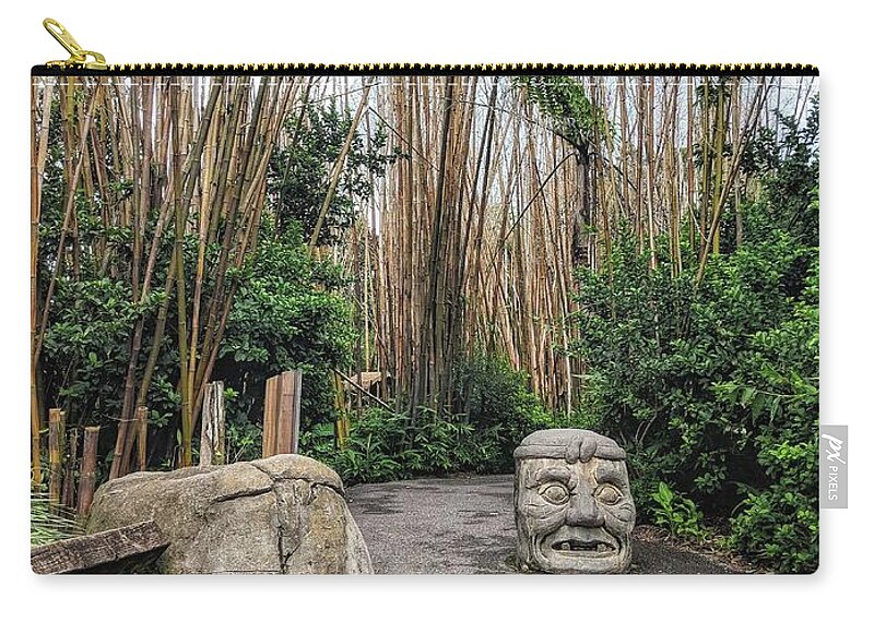 Walkway Zip Pouch featuring the photograph Serenity Path by Portia Olaughlin