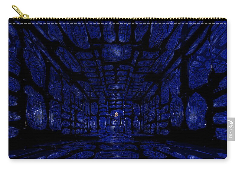 Cave Zip Pouch featuring the photograph Shalan Cave by Mark Blauhoefer