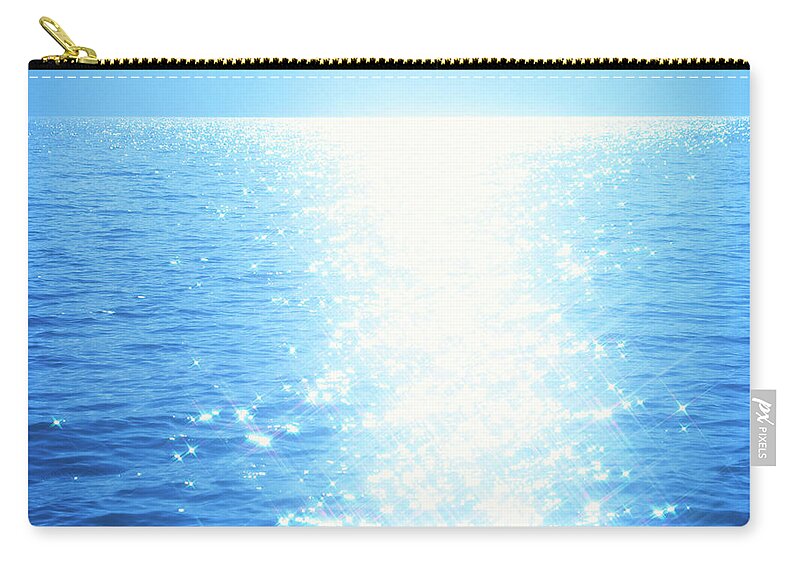 Sunlight Zip Pouch featuring the photograph Shining Water by Ooyoo