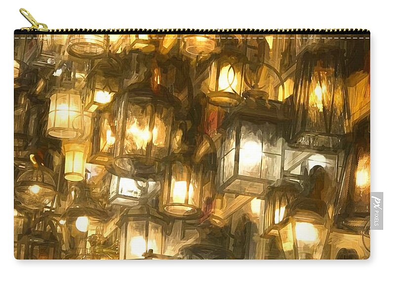 Lights Carry-all Pouch featuring the photograph Shopping for Lighting by Jack Wilson