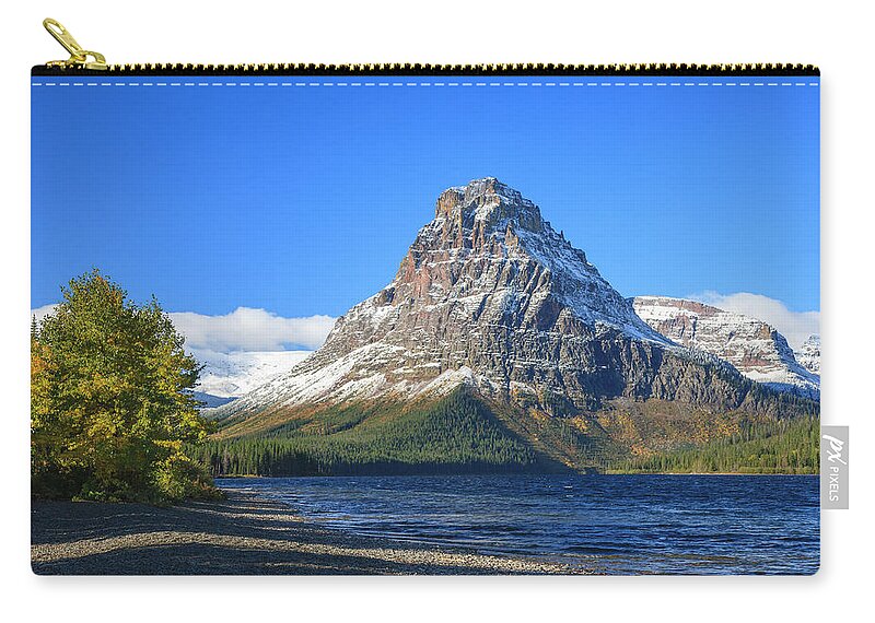America Zip Pouch featuring the photograph Sinopah by Todd Bannor