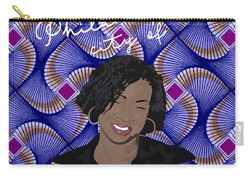  Zip Pouch featuring the digital art Sisterly Affection 1 by Scheme Of Things Graphics