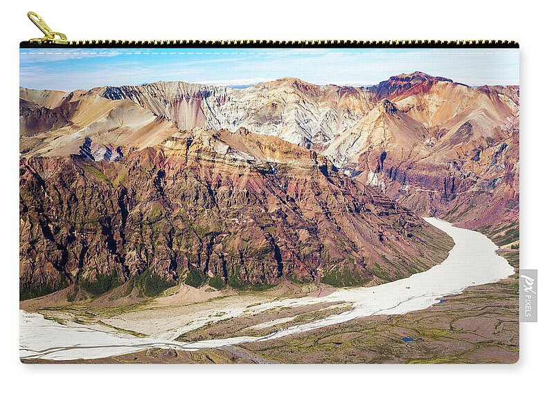 Nature Zip Pouch featuring the photograph Skaftafell National Park, Iceland by Subtik