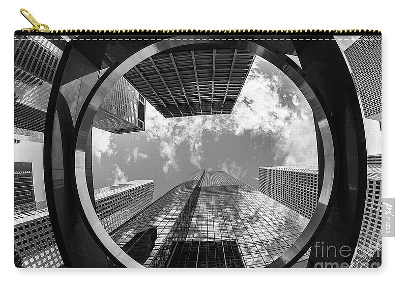Houston Zip Pouch featuring the photograph Skyscraper Jungle by Raul Rodriguez