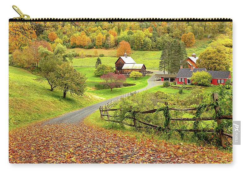 Farm Carry-all Pouch featuring the photograph Sleepy Hollow Farm in Autumn by Rod Best