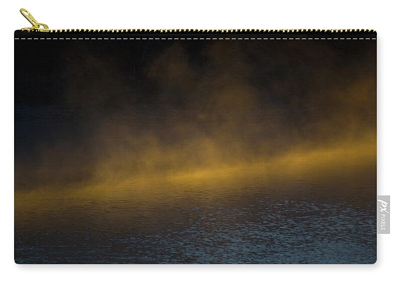 Smoke Zip Pouch featuring the photograph Smoke on the Water by Patrick Nowotny