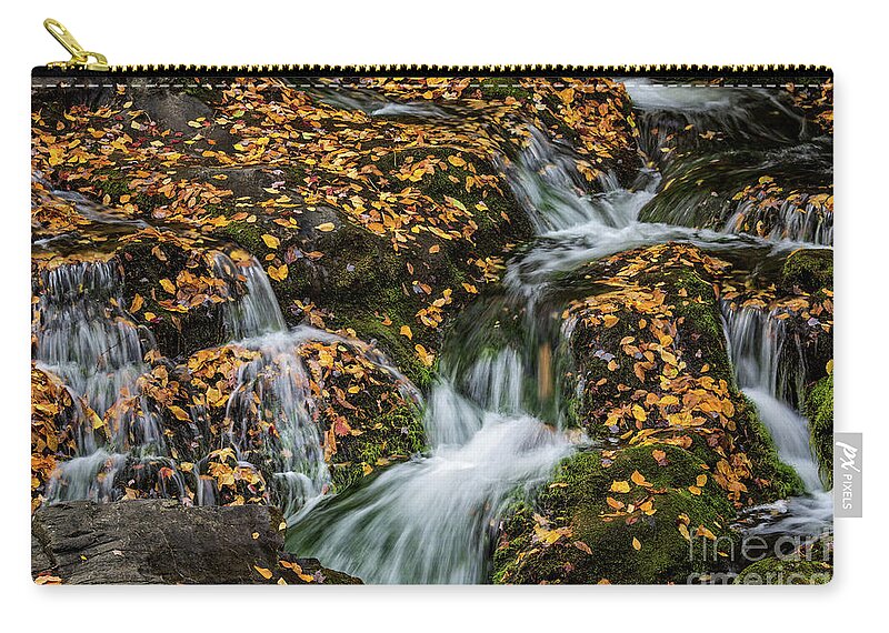 2000-2019 Complete Portfolio Carry-all Pouch featuring the photograph Smokey Mountain Falls by Doug Sturgess