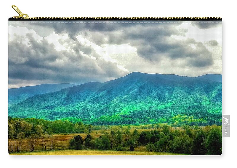  Carry-all Pouch featuring the photograph Smoky Mountain Farm Land by Jack Wilson