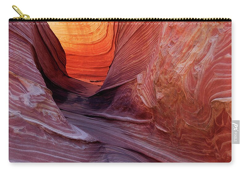 Geology Zip Pouch featuring the photograph Smooth Red Stone , Vermilion Cliffs by Raimund Linke
