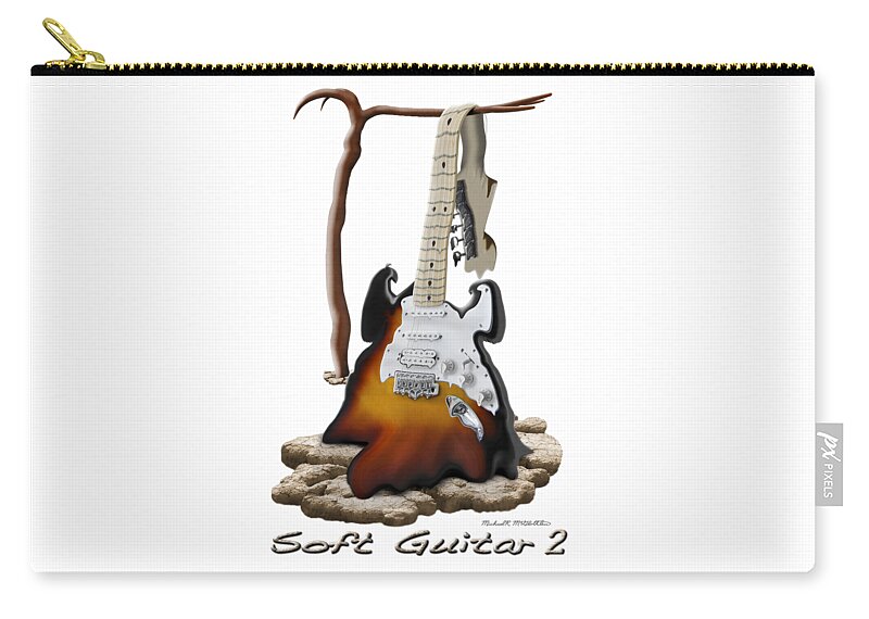 Rock And Roll Carry-all Pouch featuring the photograph Soft Guitar 2 by Mike McGlothlen