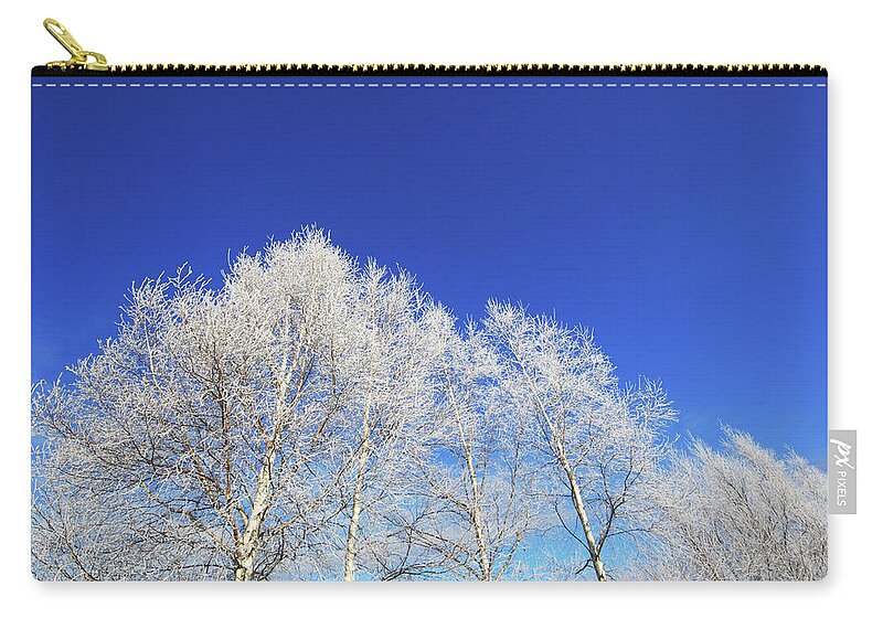 Soft Rime Zip Pouch featuring the photograph Soft Rime by Image House/a.collectionrf