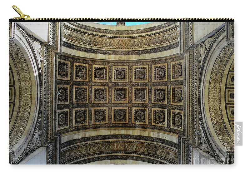 Arc De Triomphe Zip Pouch featuring the photograph Sous L'Arc de Triomphe by Rick Locke - Out of the Corner of My Eye