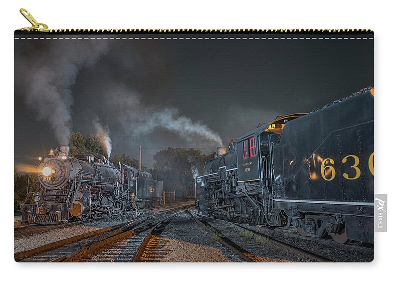 Railroad Zip Pouch featuring the photograph Southern 4501, all dressed up as LN 1593 by Jim Pearson