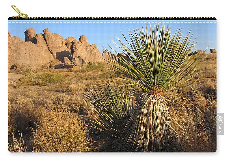 Scenics Zip Pouch featuring the photograph Southwestern Scene by Duckycards