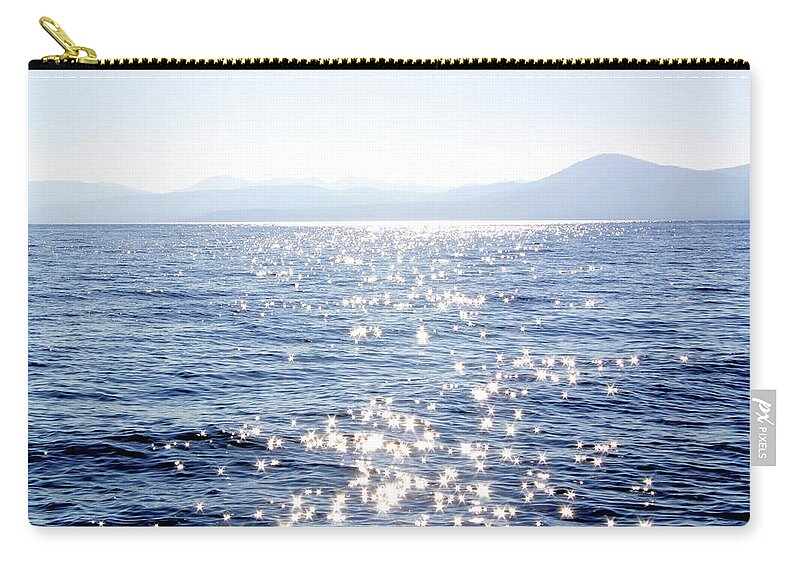 Wind Zip Pouch featuring the photograph Sparkles On Lake Tahoe by Beckyjenson