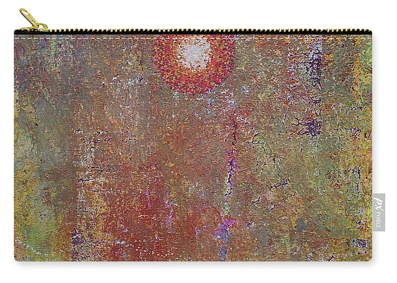 Marsh Zip Pouch featuring the painting Sparkling Marsh original painting by Sol Luckman