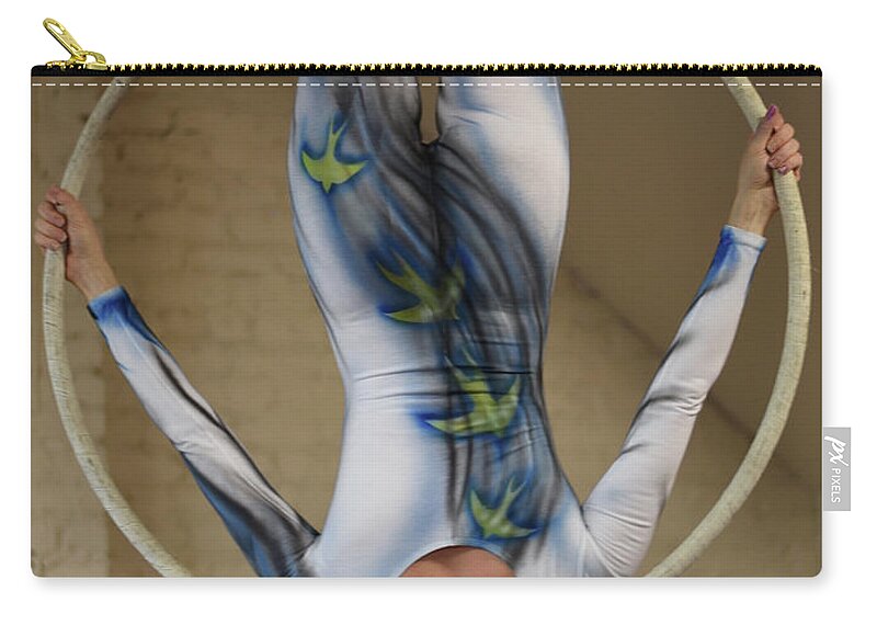 Photography Zip Pouch featuring the painting Sparrow by Leigh Odom