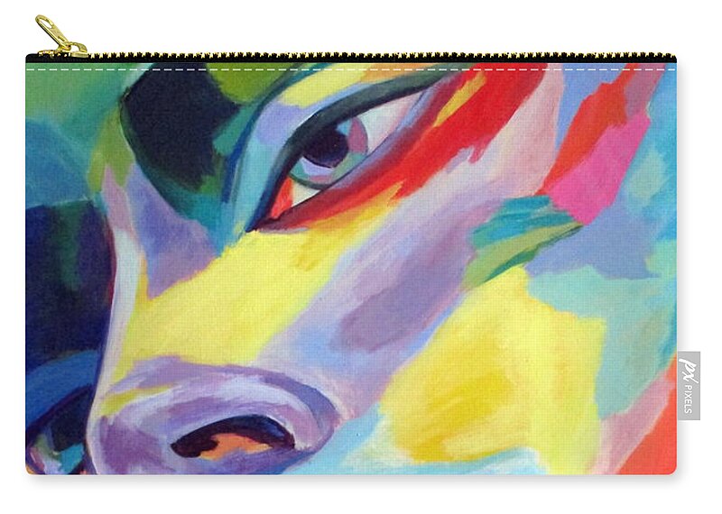 Affordable Paintings For Sale Zip Pouch featuring the painting Spellbound heart by Helena Wierzbicki
